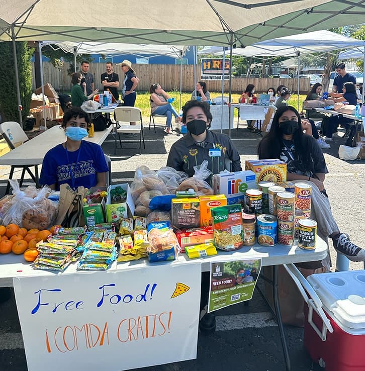 Stockton Harm Reduction Program volunteers at a community event